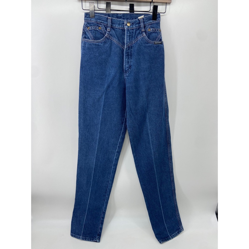 Vintage Rockies Bareback Jeans Women 9x36 Blue Western Cowgirl High Waisted